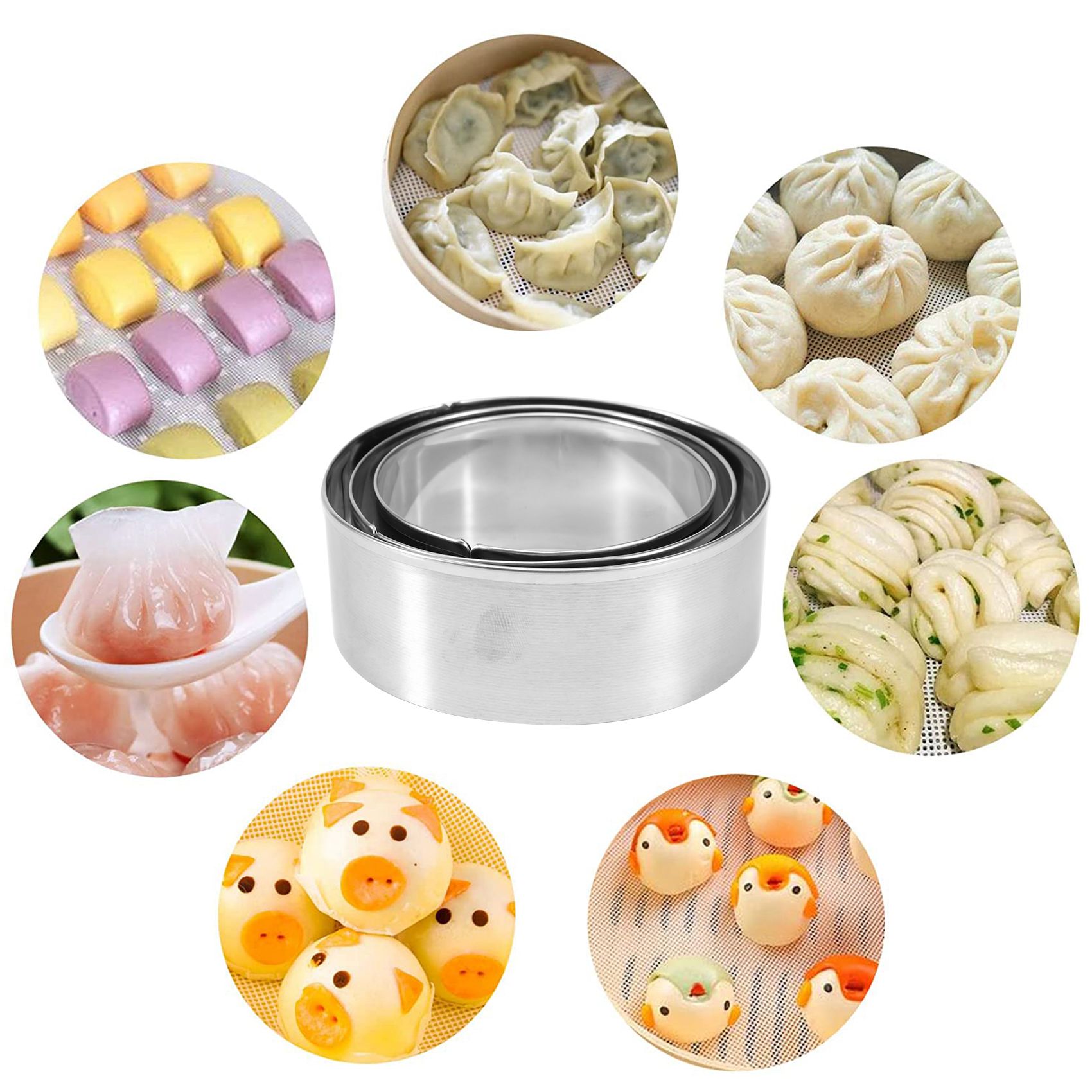 Gyoza Dumpling Maker - FAST-Dumpling-Maker, 8-teiliges Set mit Pressform und