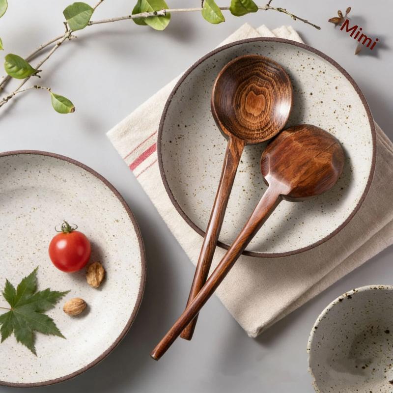 Home Cooking In Japanese - 1 Stück Löffel aus Holz mit