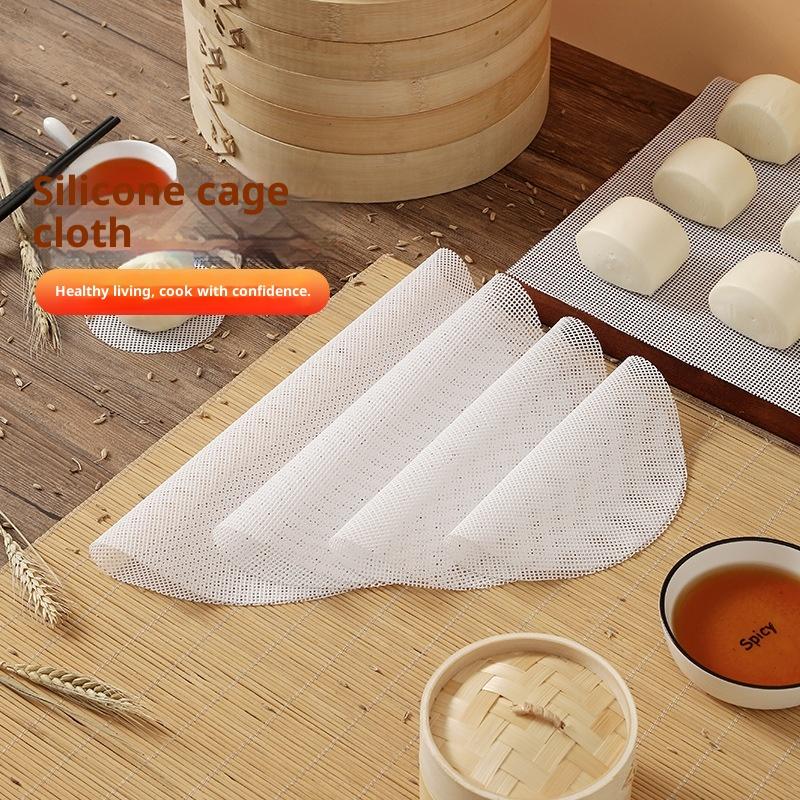 Steamer Bamboo Set - 3 Stück/Set wiederverwendbare Antihaft-Dampfgarer-Einlagen aus Silikon,