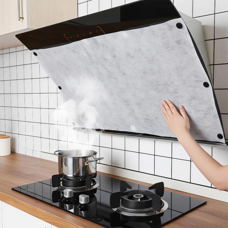 Home Cooking Oil Disposal - Vliesstoff Einweg-Küchenöl-Absorptionspapier 12 Blatt Anti-Öl-Leck-Filterpapier für