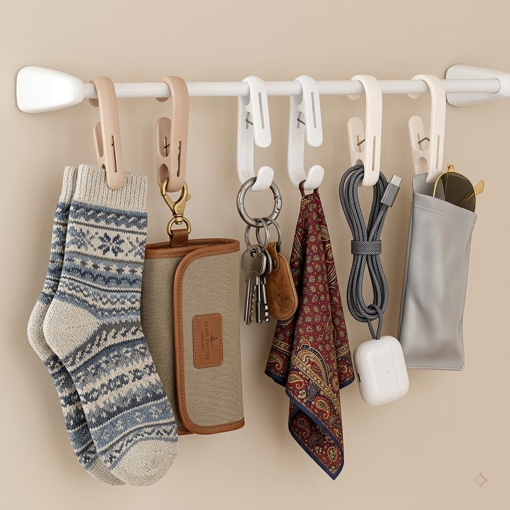Home Cooking Delivery - Mehrzweck-Kunststoffklammern Tragbare Aufhängehaken Clips für Zuhause