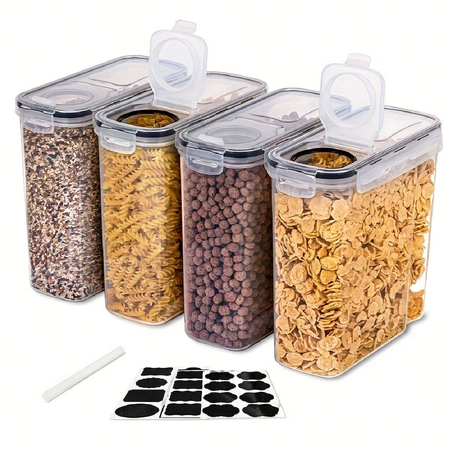 Home Cooking Food - 4er-Pack luftdichter Behälter zur Aufbewahrung von