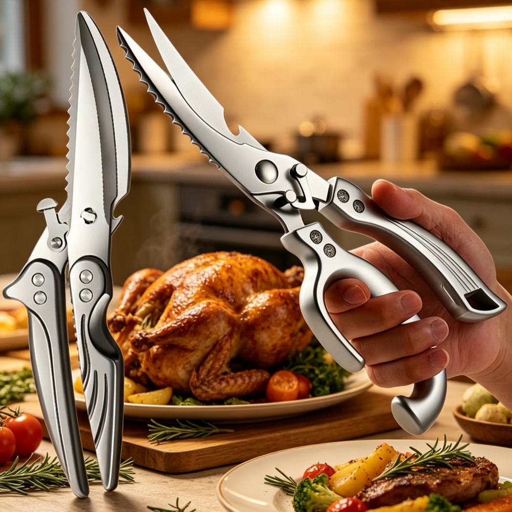 Home Cooking Restaurants - Starke Mehrzweckschere aus hochwertigem Edelstahl, ultrascharfe