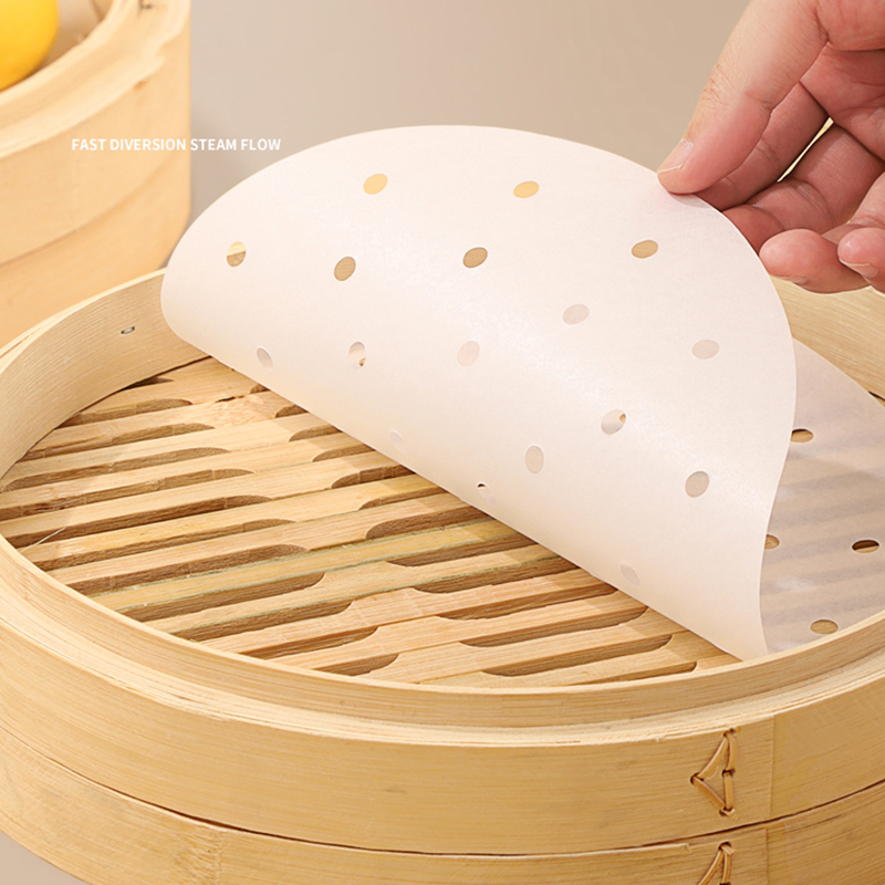 Steamer Bamboo Set - 50 stücke Bambus Dampfer Papiere Einweg