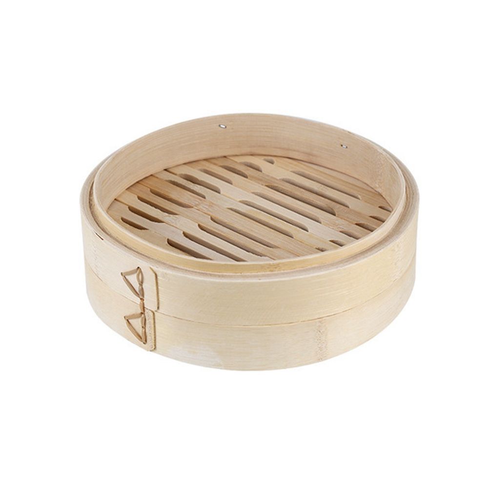 Steamer Bamboo Set - Kochutensilien-Set für Leckere Bao-Brötchen mit Dampfgarer-Deckel,
