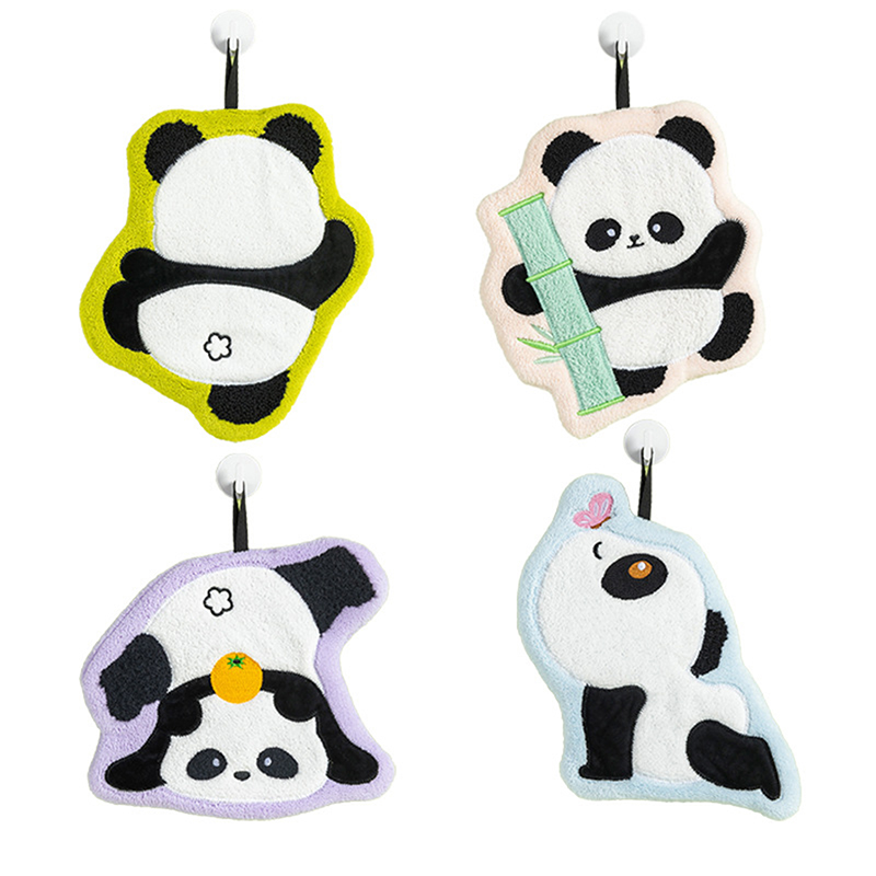 Home Cooking Delivery - Niedliches Panda-Handtuch, saugfähiges und schnell trocknendes