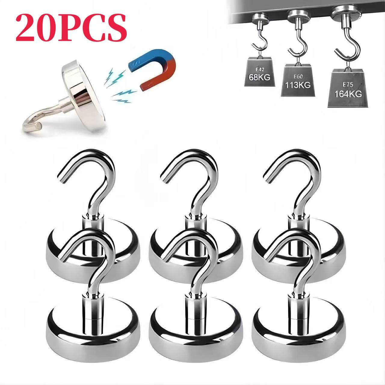 Home Cooking Delivery - 1-10-20PCS Starke Magnet Haken Mehrzweck Lagerung