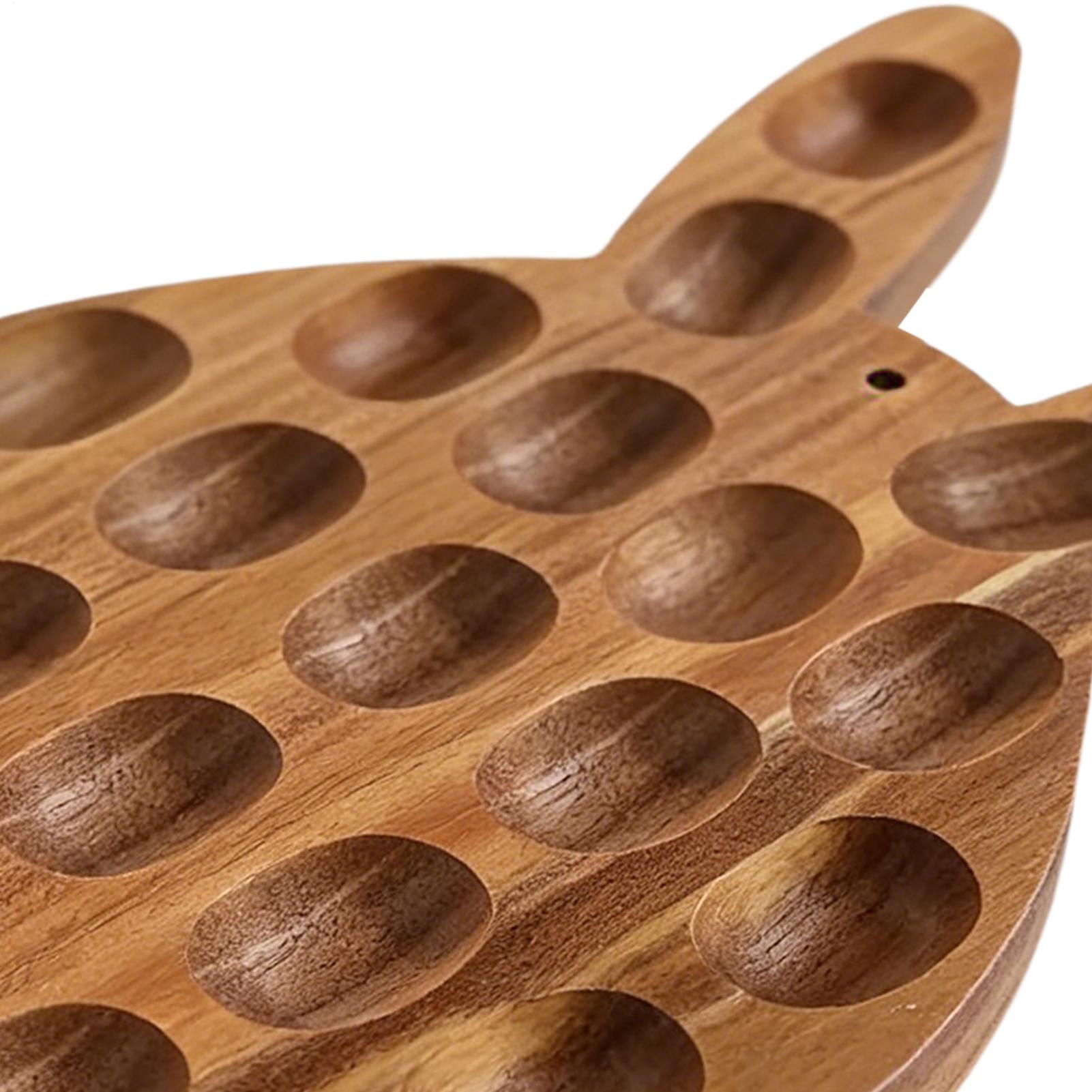 Home Cooking Host - Oster-Eierplatten-Set mit 21 Löchern, Hasen-Süßigkeitenbehälter, Eierhalterplatte