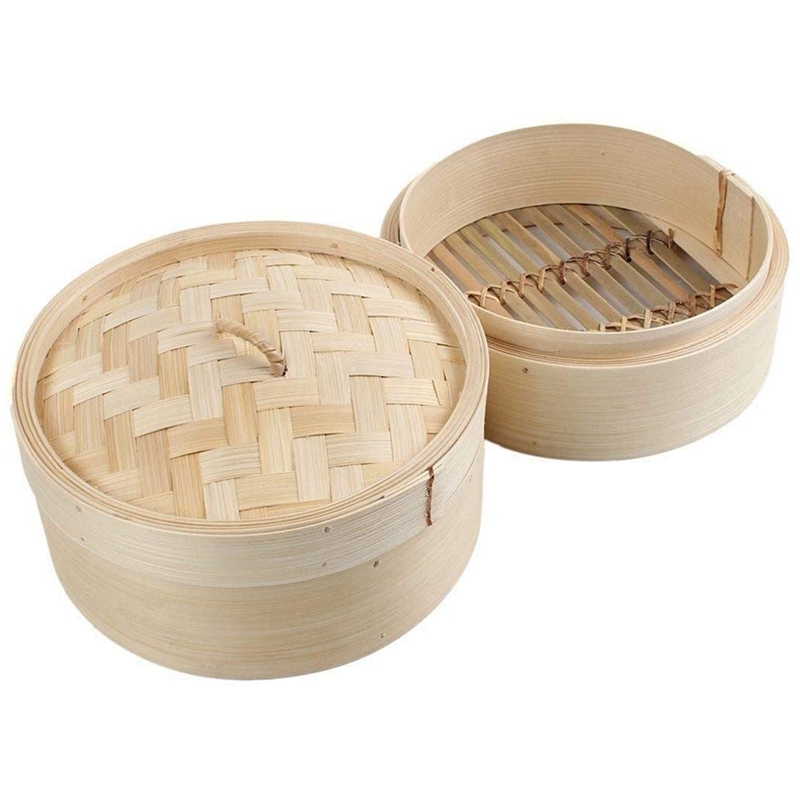 Bambus-Dampfgarer, 2-stufig, 2 – Steamer Bamboo Set Bewertung und Preis