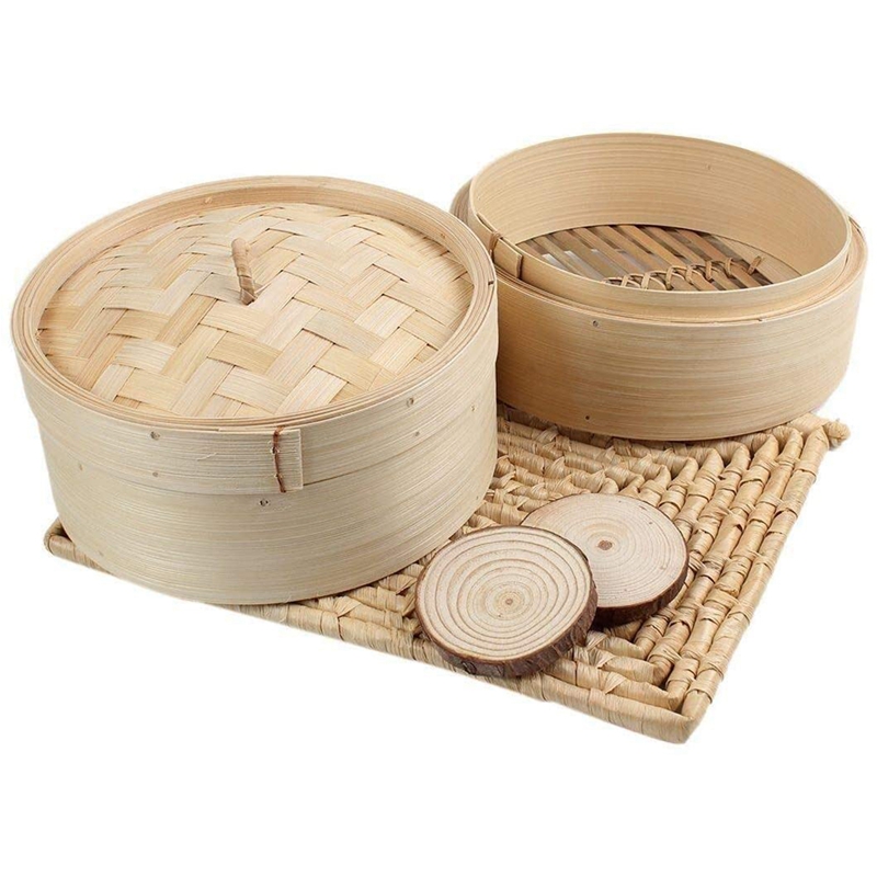 Bambus-Dampfgarer, 2-stufig, 2 – Steamer Bamboo Set Bewertung und Preis