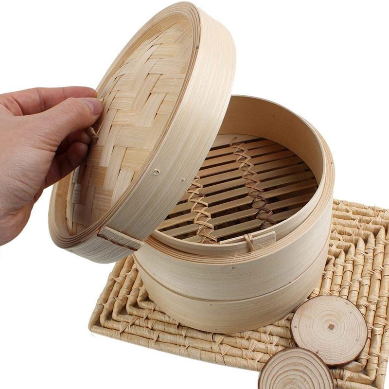 Bambus-Dampfgarer, 2-stufig, 2 – Steamer Bamboo Set Bewertung und Preis