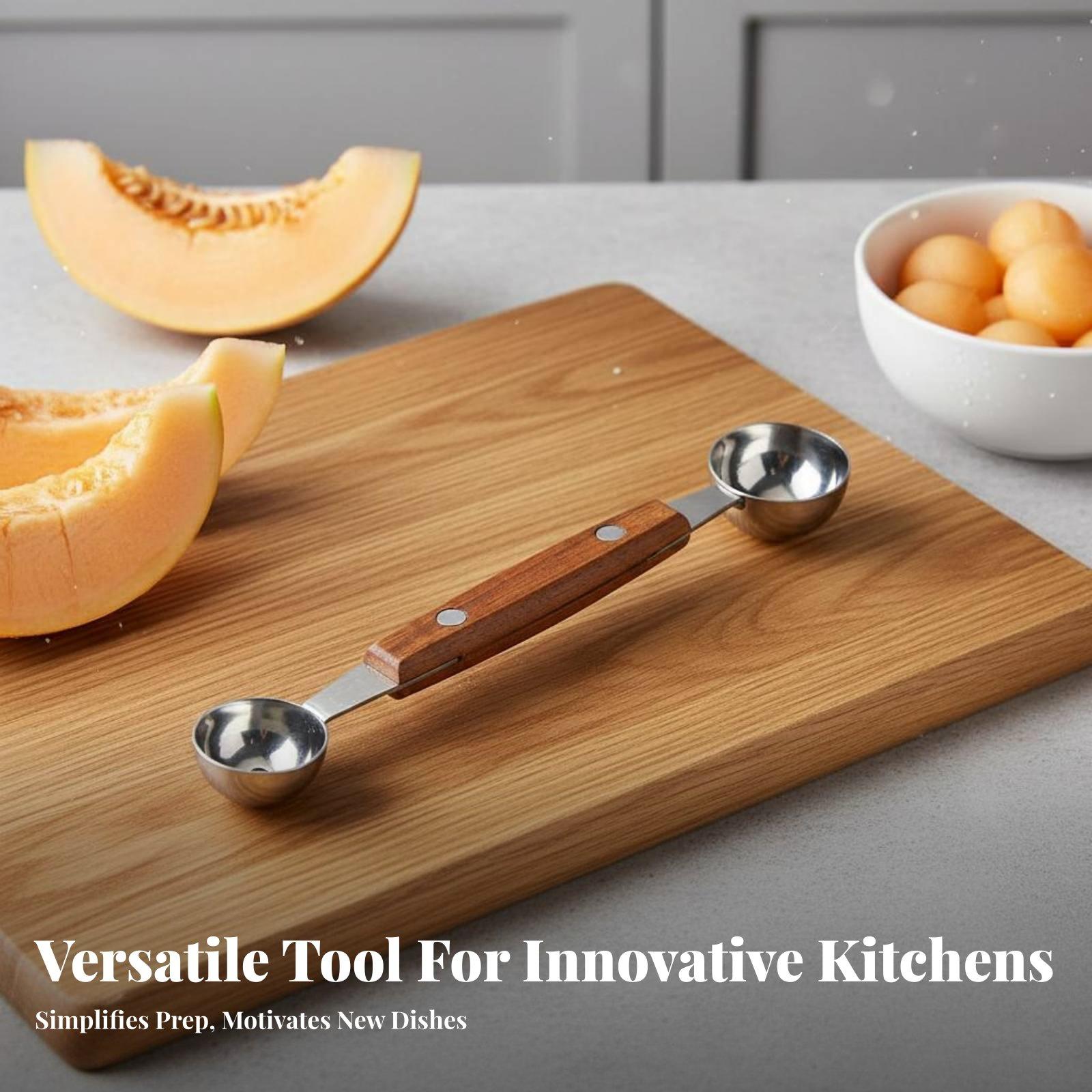 Doppelseitiger Obstlöffel aus  – Home Cooking Host Bewertung und Preis