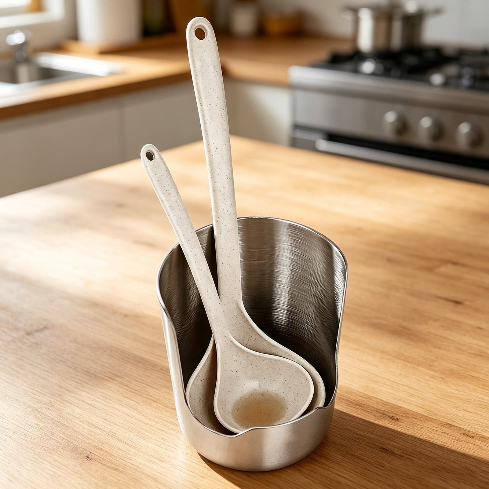 Edelstahl-Löffelablage-Organiz – Home Cooking Meals Bewertung und Preis