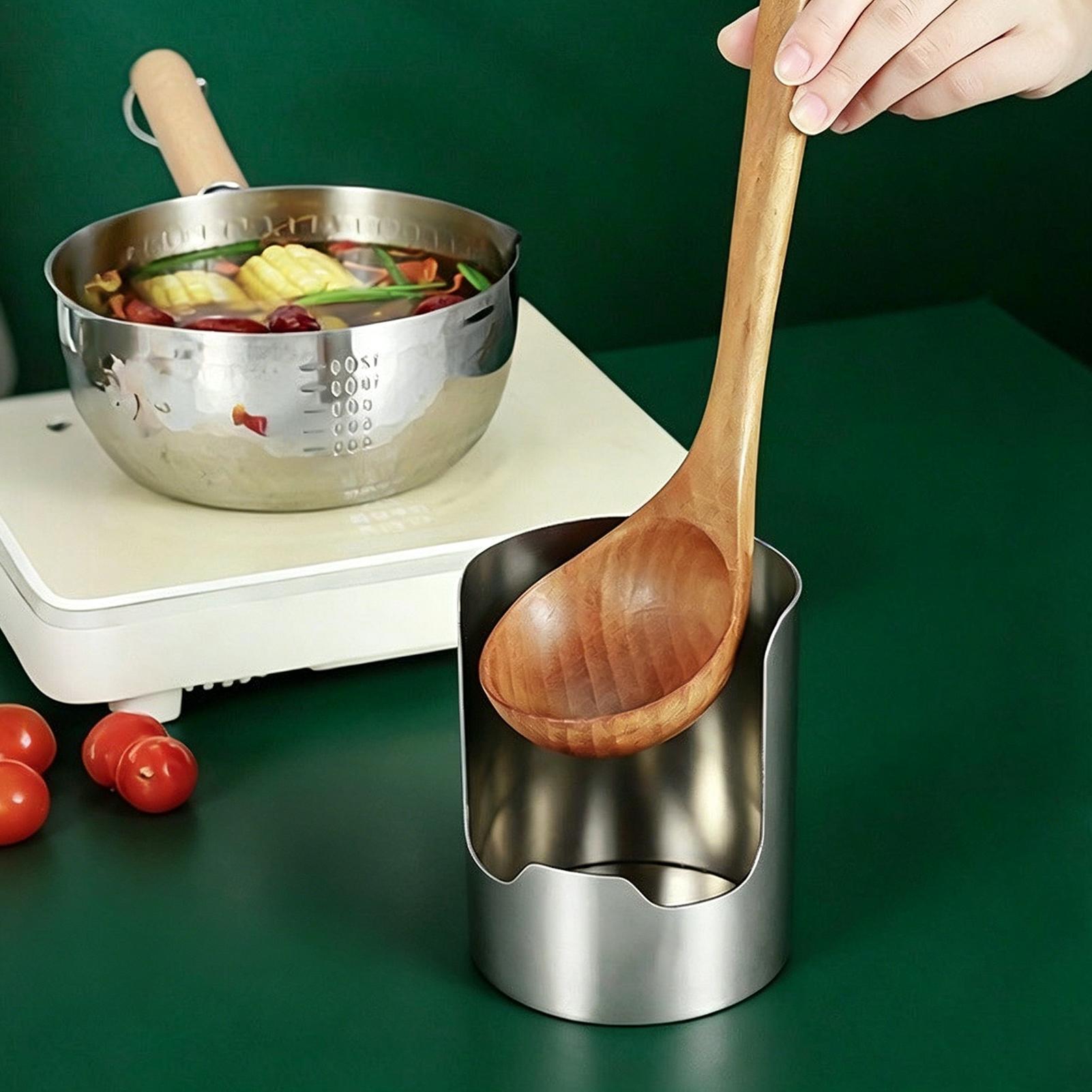 Edelstahl-Löffelablage-Organiz – Home Cooking Meals Bewertung und Preis