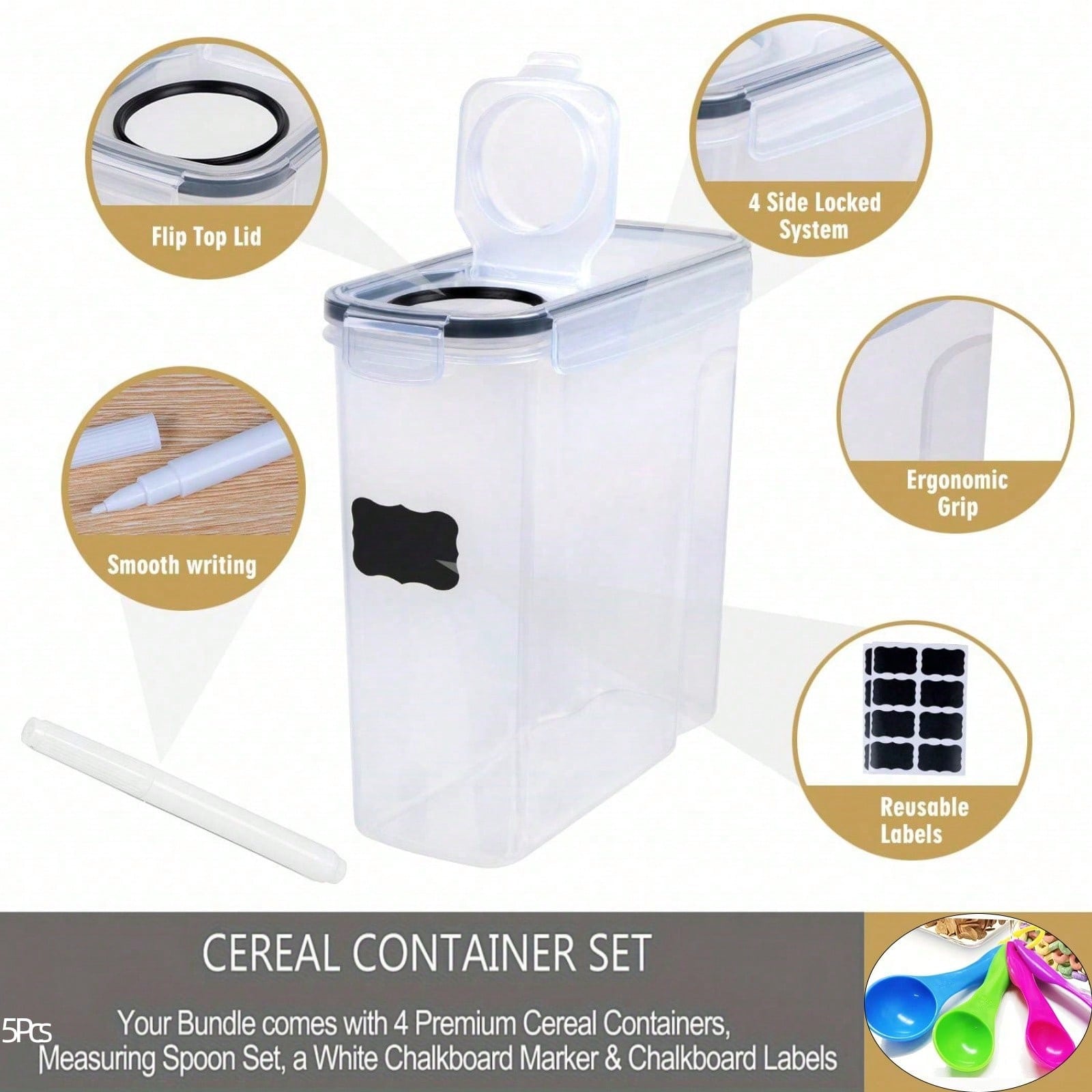 4er-Pack luftdichter Behälter  – Home Cooking Food Bewertung und Preis