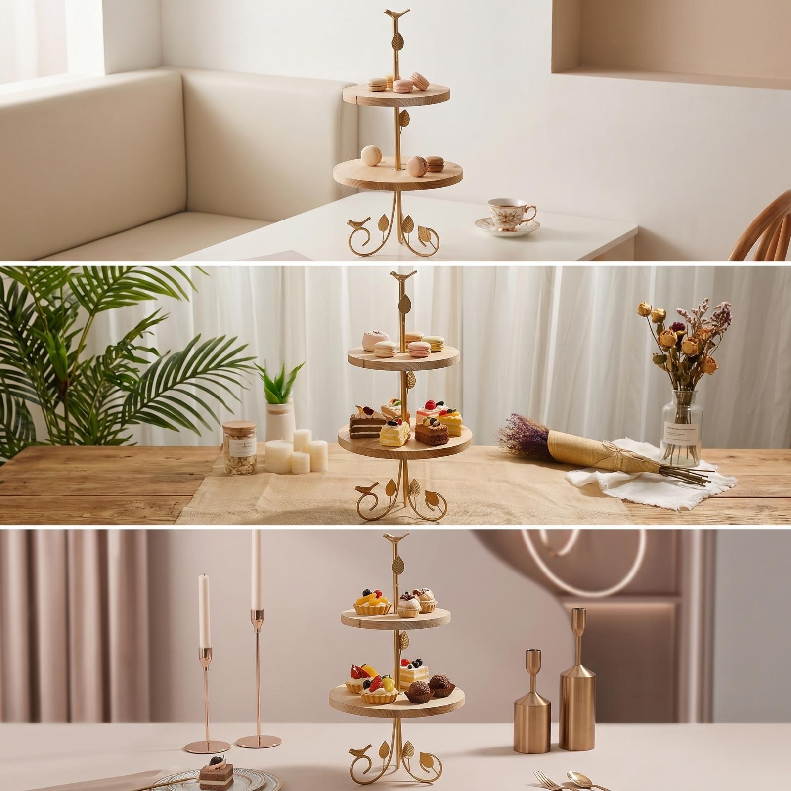 Zweistöckiger Dessertständer G – Home Cooking Host Bewertung und Preis