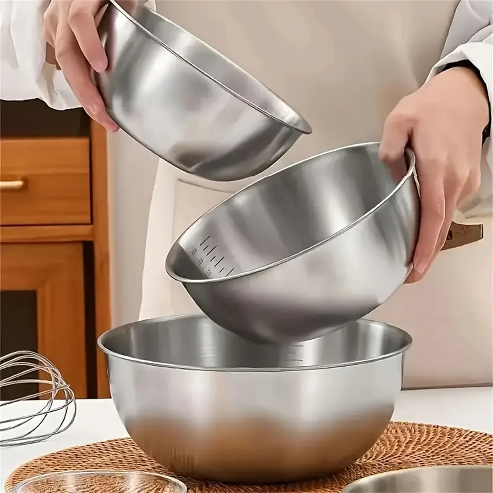 1-3 Edelstahl-Schüssel-Set mit – Home Cooking Food Bewertung und Preis